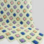 Coperta floreale leggera con motivi floreali vivaci