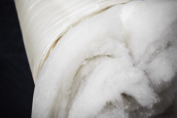 Ovatta di cotone in una coperta