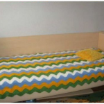 Coperta ondulata fai da te per letto singolo