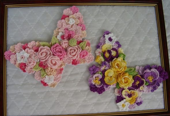 Immagine lavorata a maglia Farfalle