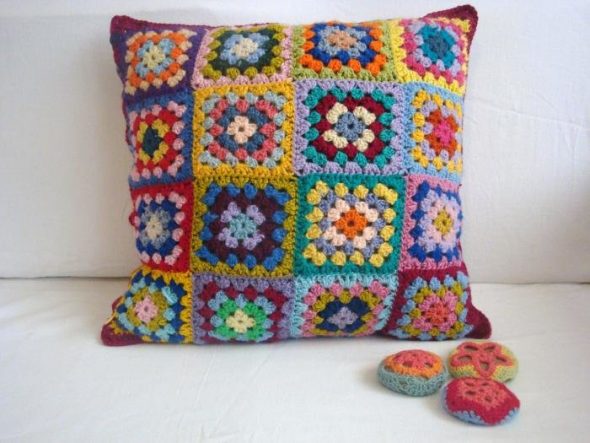 Cuscino Quadrati multicolori