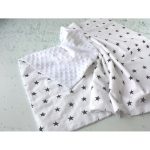 Coperta di peluche bifacciale per bambini con stelle