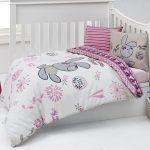 Set di biancheria da letto per bambine con coniglietti