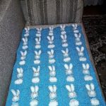 Coniglietti di coperta lavorati a maglia esclusivi per bambini