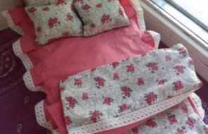 Set di biancheria da letto con lenzuola, coperte e cuscini