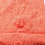 Coperta corallo con motivo lavorato a maglia Bunny