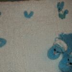 Morbida e soffice coperta per neonati con coniglietti