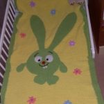 Coperta per culla con coniglietto-smeshariki