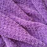 Coperta-copriletto in filato di peluche