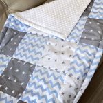 Coperta patchwork di peluche
