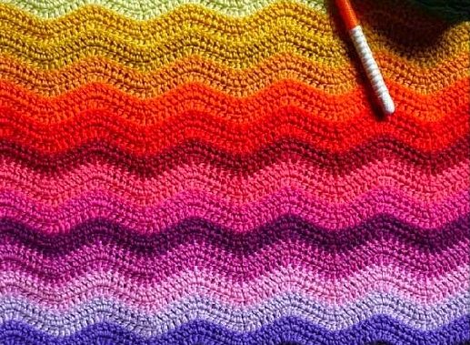 Una coperta a righe avrà un bell'aspetto solo se si scelgono i colori giusti.