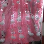 Coperta rosa con coniglietti per bambina