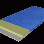 Materasso per bambini senza molle di media durezza, realizzato sulla base del materiale naturfoam