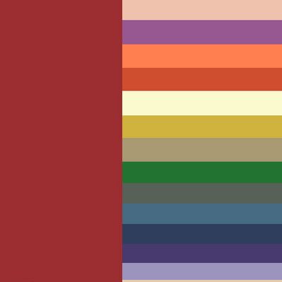 combinazione di colori bordeaux