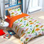 Set per culla per bambini con immagine di dinosauri