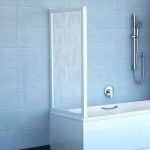 Schermo in plastica per il lato della vasca da bagno