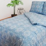 Set di biancheria da letto blu per letto matrimoniale