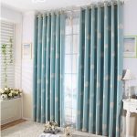 Tende blu con nuvole per la cameretta dei bambini