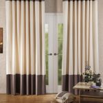 Combinazione orizzontale di tessuti per tende: un'idea di design originale