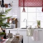 Tenda cinese bordeaux per cucina