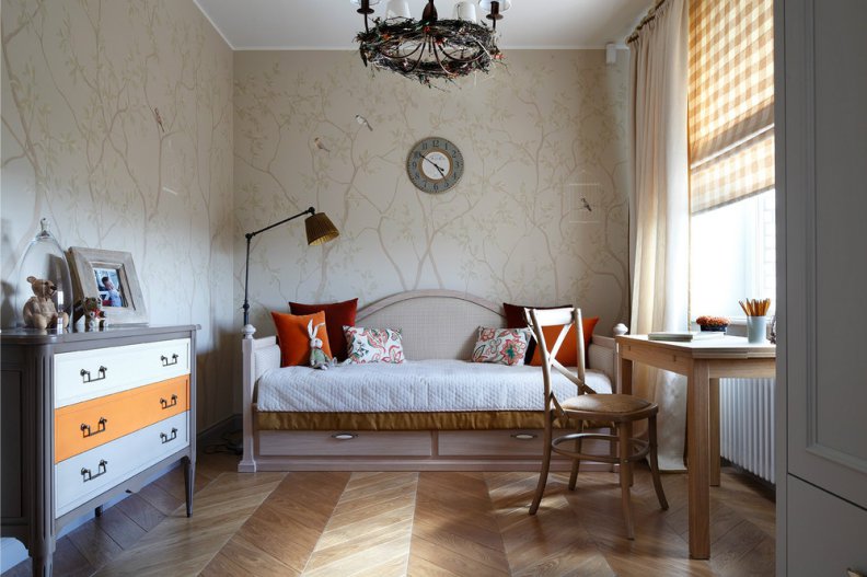 Interno della cameretta dei bambini in stile moderno
