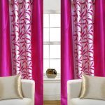 Tende in raso combinate in rosa