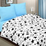 Set di biancheria da letto con stelle in tessuti combinati