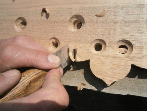 Cominciamo l'intaglio vero e proprio
