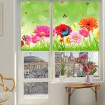 Porta-balcone con belle tende