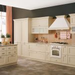 Tende a righe rosa dritte per la cucina