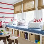 Tende romane in bambù per finestre nella cameretta dei bambini