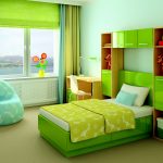 Decorare la cameretta dei bambini nei toni del verde