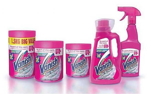 Seria de produse de îndepărtare a petelor Vanish