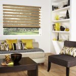Tende zebrate con strisce marroni