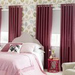 Tende con occhielli in colore fucsia