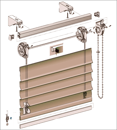 Schema di montaggio e fissaggio della cornice