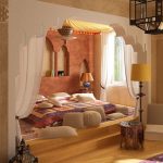 Camera da letto in nicchia in stile marocchino