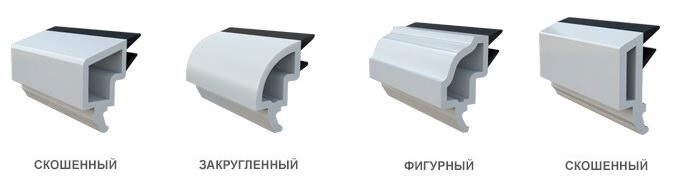 PVC-akende klaasliistude tüübid