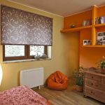 Progetto di camera da letto con una finestra