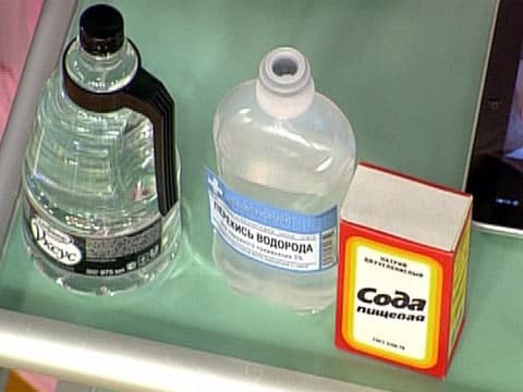 Oțet, peroxid și sodă