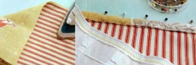Girare al rovescio e stirare le cuciture