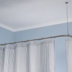 Bastone per tenda a forma di L per il bagno