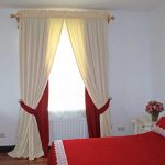 Colore rosso nell'interno della camera da letto