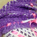 Bellissima coperta viola per neonato