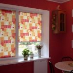 Tende a rullo da cucina per i toni del giallo e del rosso