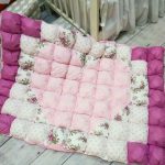 Piccola coperta di marshmallow con motivo a cuore