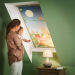 Stampa fotografica su tende a rullo nella cameretta dei bambini