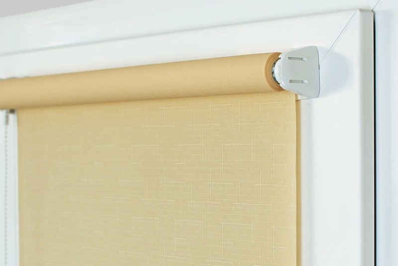 Mini tenda a rullo da giardino in tessuto beige