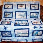 Insolita trapunta patchwork per un ragazzo adolescente con aeroplani
