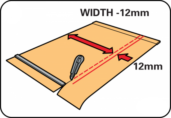 Rifinitura del tessuto della tenda